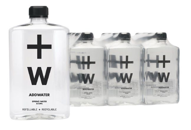 100% Pure Australian Natural Spring Water in Recyclable, Refillable, 535ml Bottles